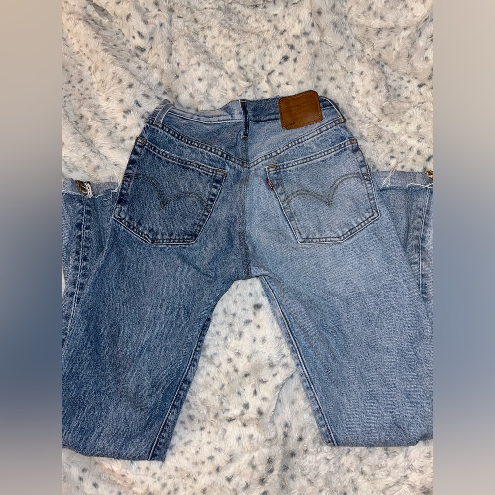 LEVIS 501 TWO-TONE JEANS W24 L30 WOMENS